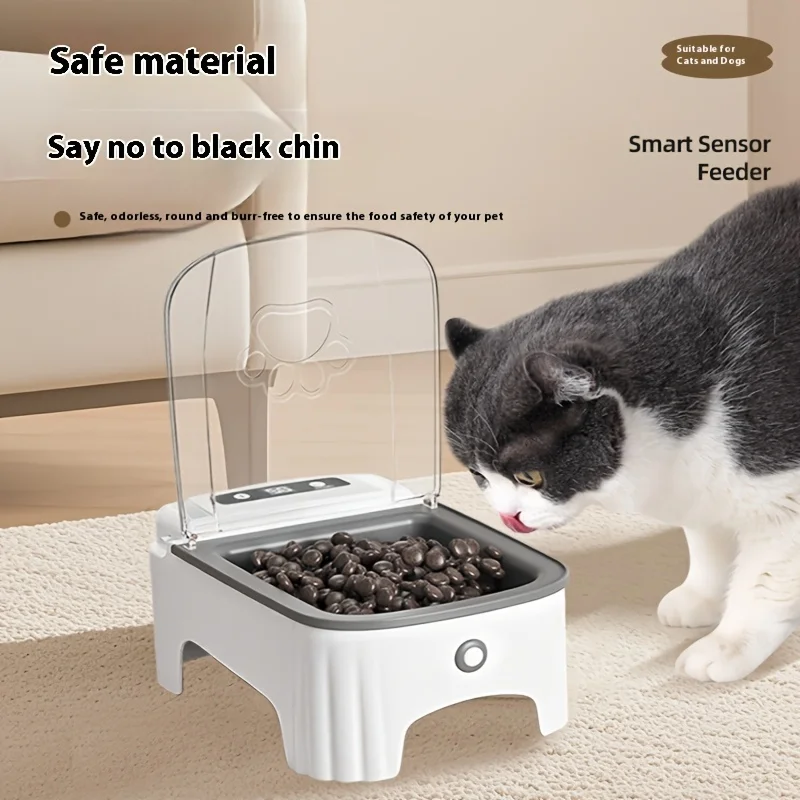 23.67 Oz Automatic Cat And Dog Feeder with Infrared Sensor, Wireless Timed And Portioned Feeding, Automatic Opening And Closing
23.67 Oz Automatic Cat And Dog Feeder with Infrared Sensor, Wireless Timed And Portioned Feeding, Automatic Opening And Closing