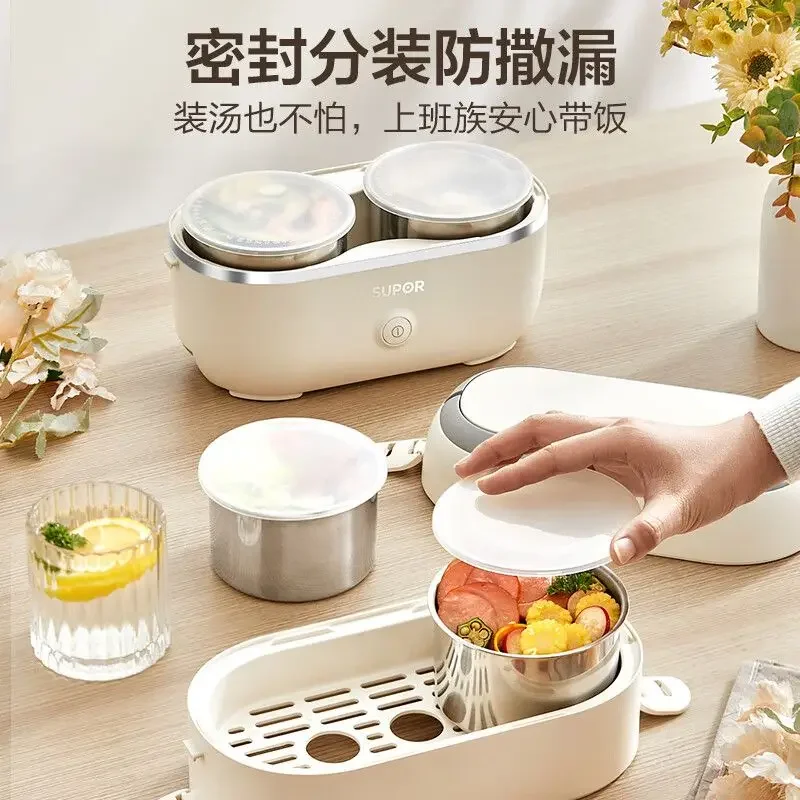 Heating lunch box can be plugged in for office workers to keep warm with electric steaming and self-heating lunch box portable
Heating lunch box can be plugged in for office workers to keep warm with electric steaming and self-heating lunch box portable