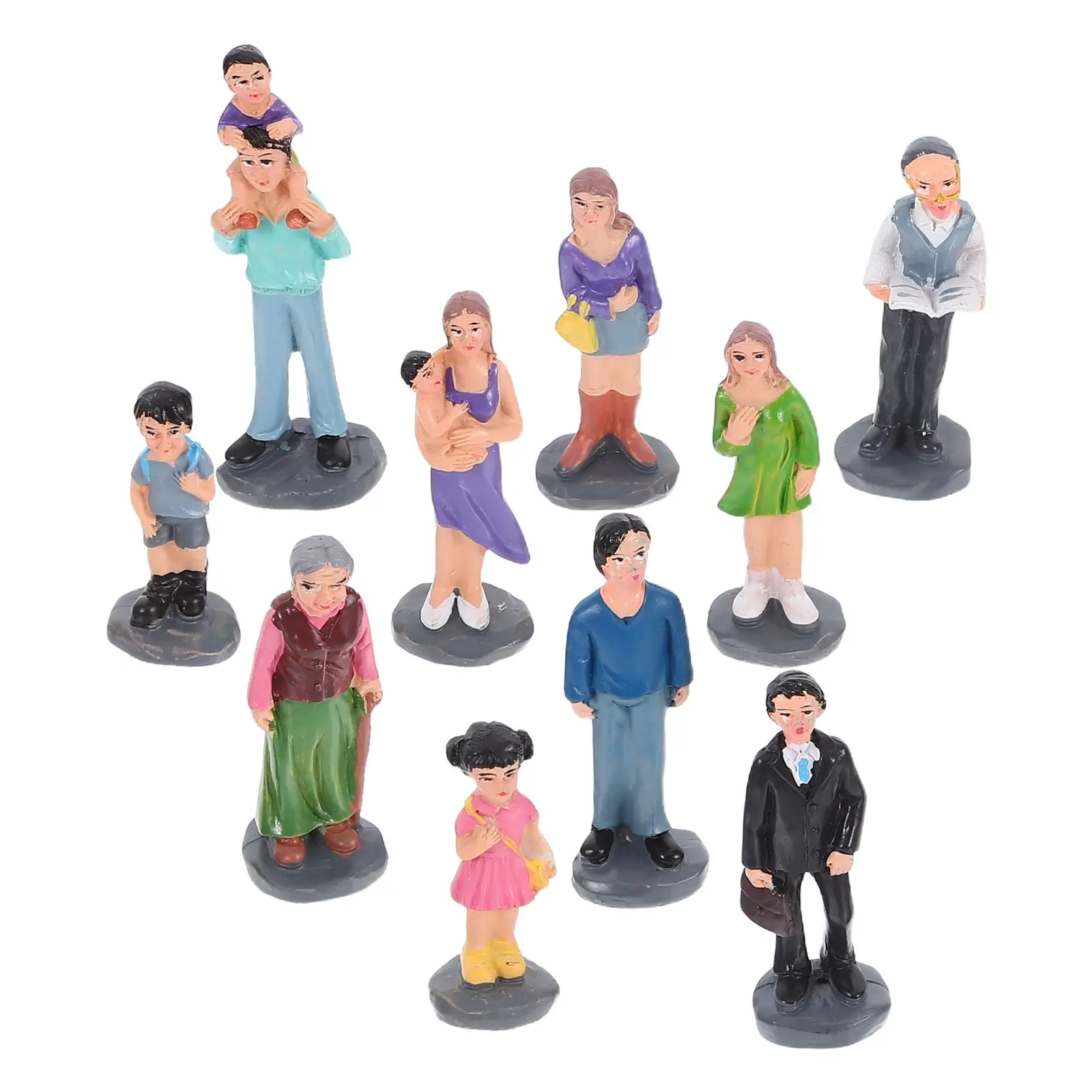 10 Pcs Family Figurines Resin Material Small Size Decor Sand Table Props Mini House Accessories Garden Supplies
10 Pcs Family Figurines Resin Material Small Size Decor Sand Table Props Mini House Accessories Garden Supplies
