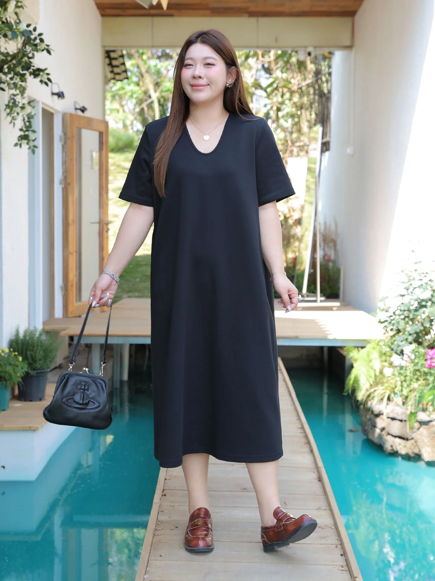 Slimming Effect Airy Layer Midi Dr Deep U Ne Loose Fit Summer New Sle Extra Large Size plus Size Women's Dr
Slimming Effect Airy Layer Midi Dr Deep U Ne Loose Fit Summer New Sle Extra Large Size plus Size Women's Dr