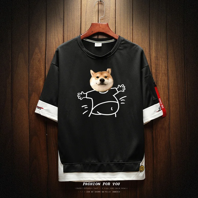 Мужская футболка из ледяного шелка с круглым вырезом и коротким рукавом, повседневная, с принтом собаки, летняя, модная, свободного кроя, из полиэфирного волокна
Мужская футболка из ледяного шелка с круглым вырезом и коротким рукавом, повседневная, с принтом собаки, летняя, модная, свободного кроя, из полиэфирного волокна