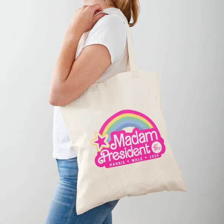 Madam President Kamala Harris Wallz Election 2024 Pink Rainbow Feminine Tote Bag bags for women Beach bag
Madam President Kamala Harris Wallz Election 2024 Pink Rainbow Feminine Tote Bag bags for women Beach bag