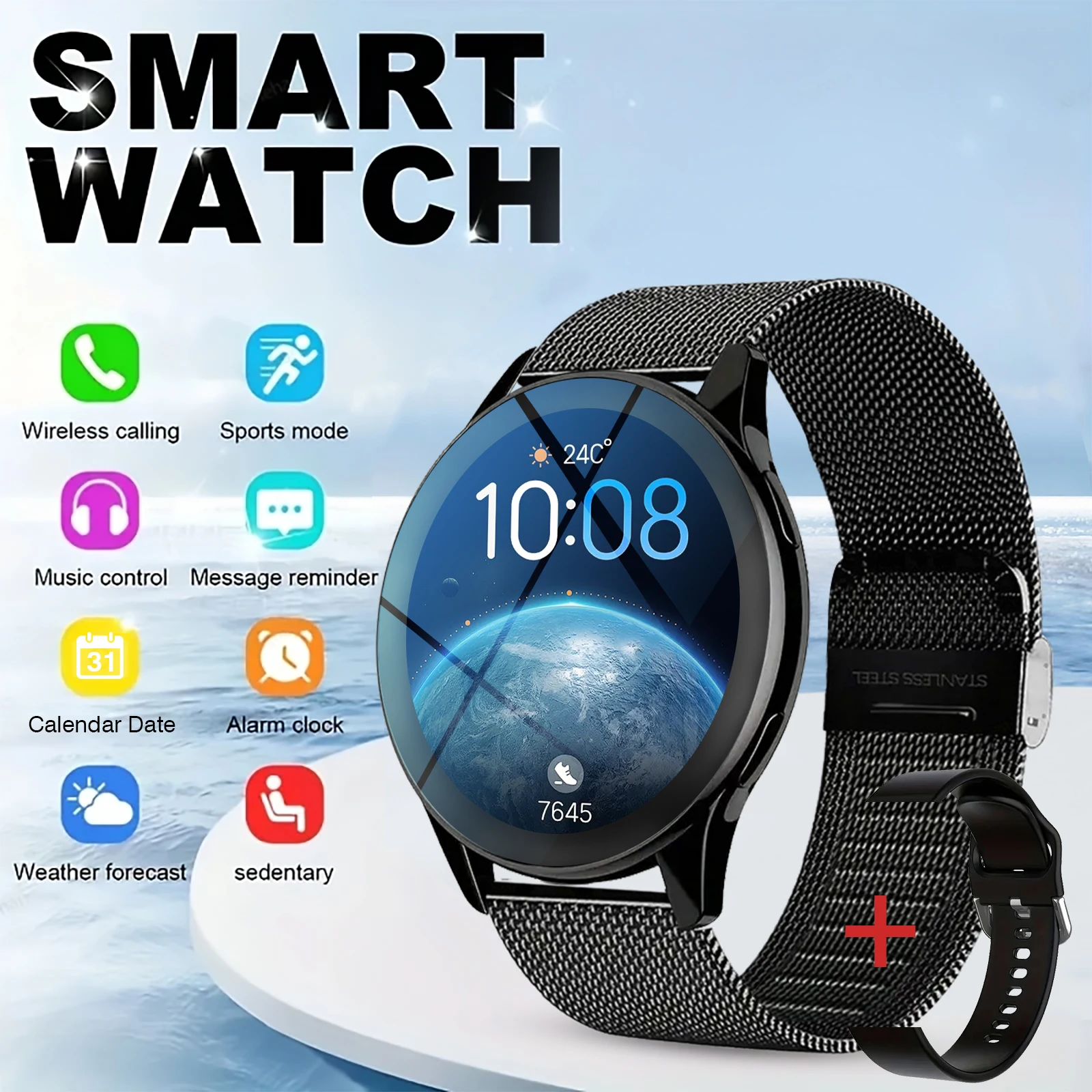 New Smart Watch for Men and Women - Wireless Call Watch, Message Notifications, Calculator, Alarm Clock, Multiple Sports Modes, Suitable for Android & IPhone,Christmas/New Year/Birthday Watch Gifts
New Smart Watch for Men and Women - Wireless Call Watch, Message Notifications, Calculator, Alarm Clock, Multiple Sports Modes, Suitable for Android & IPhone,Christmas/New Year/Birthday Watch Gifts