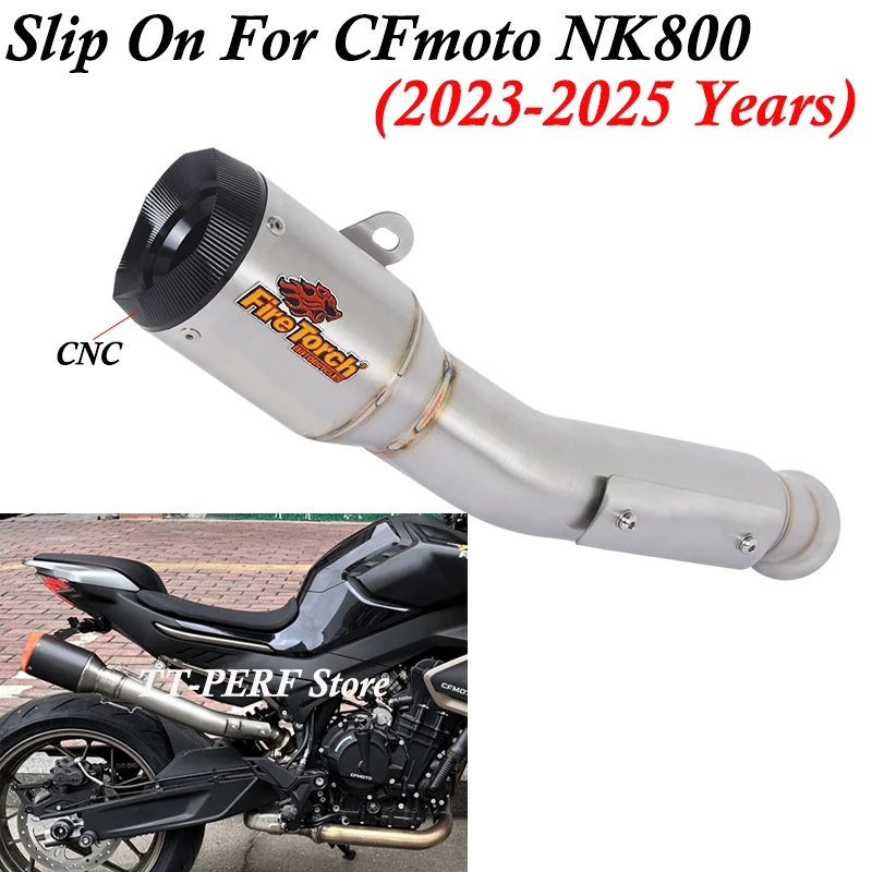 Slip On For CFMOTO NK800 2023 - 2025 Motorcycle Exhaust Systems Stainless Steel Link Pipe Escape Muffler CNC Heat Shield Cover
Slip On For CFMOTO NK800 2023 - 2025 Motorcycle Exhaust Systems Stainless Steel Link Pipe Escape Muffler CNC Heat Shield Cover