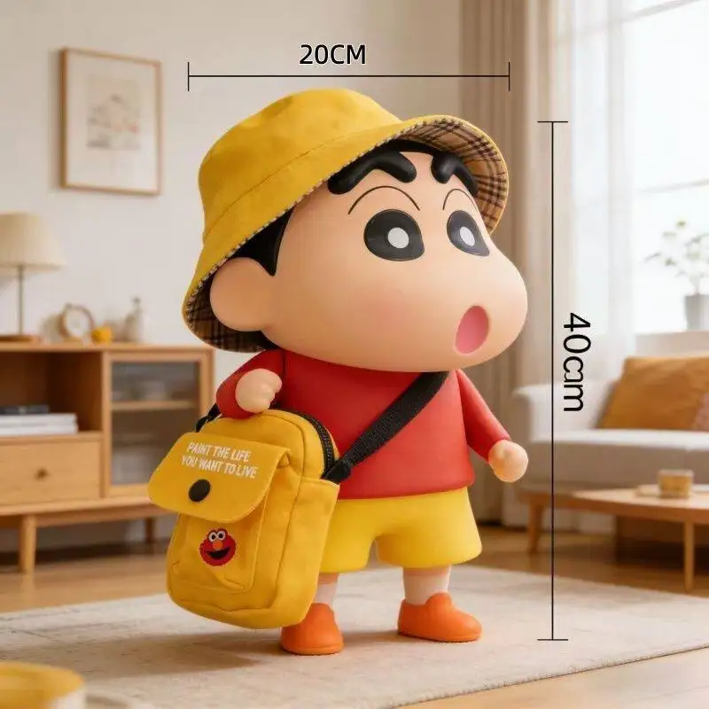 Crayon Shin Chan Large Standing Action Figure 40cm Vinyl Toy With Hat Backpack Anime Collectible Home Decor For Adult Anime Fans
Crayon Shin Chan Large Standing Action Figure 40cm Vinyl Toy With Hat Backpack Anime Collectible Home Decor For Adult Anime Fans
