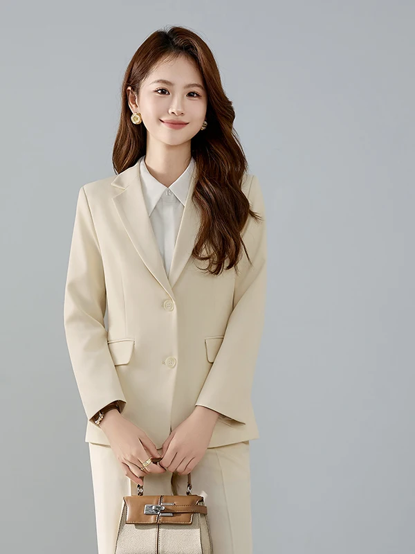 Fashionable Casual OL Style Women's Suit Jacket Spring Autumn New Korean Hong Kong Style Youthful Slimming Art Exam Suit Set
Fashionable Casual OL Style Women's Suit Jacket Spring Autumn New Korean Hong Kong Style Youthful Slimming Art Exam Suit Set