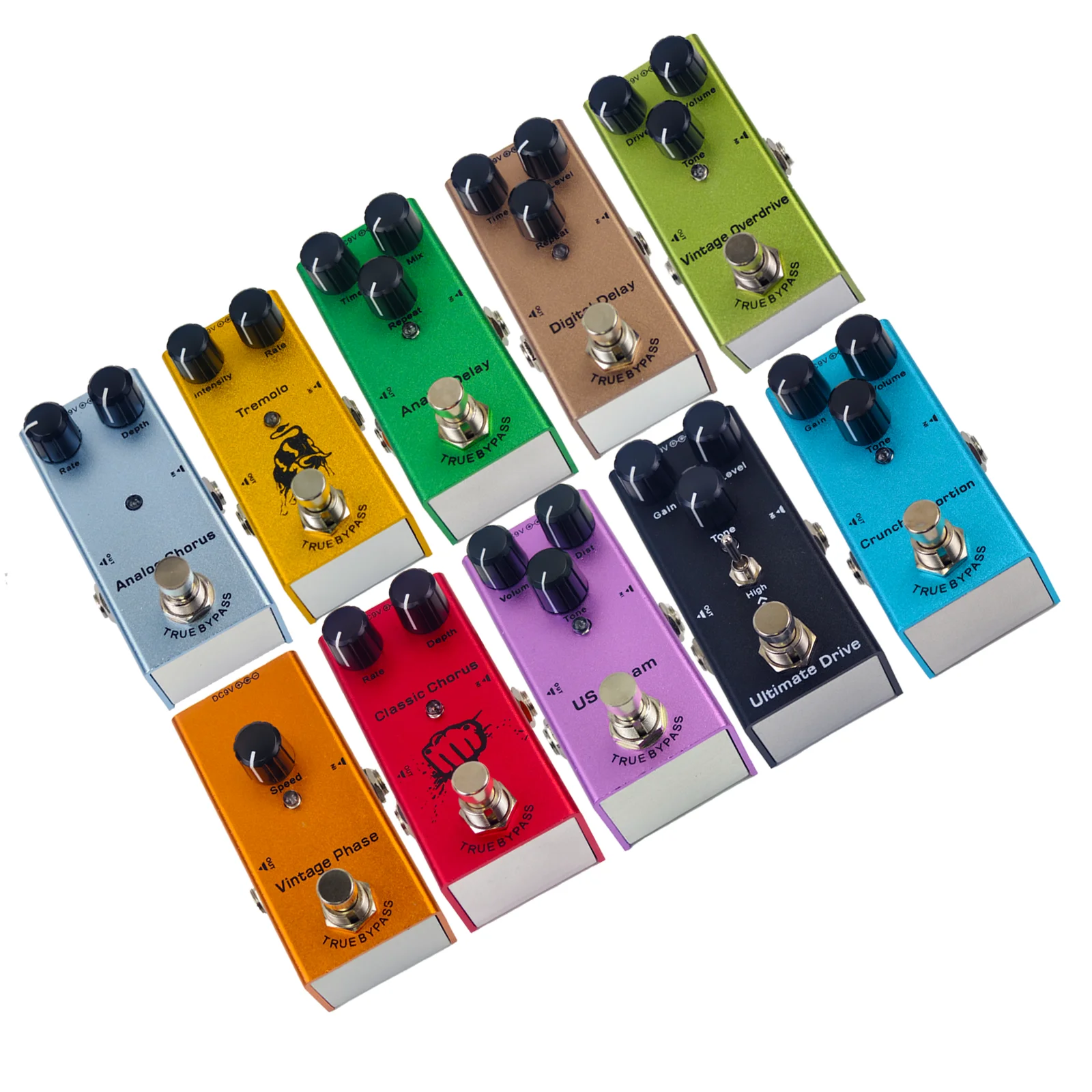 Electric Guitar Pedal Overdrive/ Distortion/Chorus/Delay/Tremolo/Analog Delay True Bypass, Durable Design for Versatile Tones
Electric Guitar Pedal Overdrive/ Distortion/Chorus/Delay/Tremolo/Analog Delay True Bypass, Durable Design for Versatile Tones