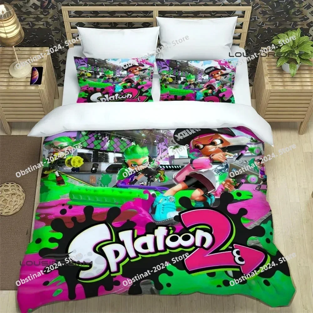 3D Cartoon game Splatoon Bedding Sets exquisite bed supplies set duvet cover bed comforter set bedding set luxury birthday gift
3D Cartoon game Splatoon Bedding Sets exquisite bed supplies set duvet cover bed comforter set bedding set luxury birthday gift