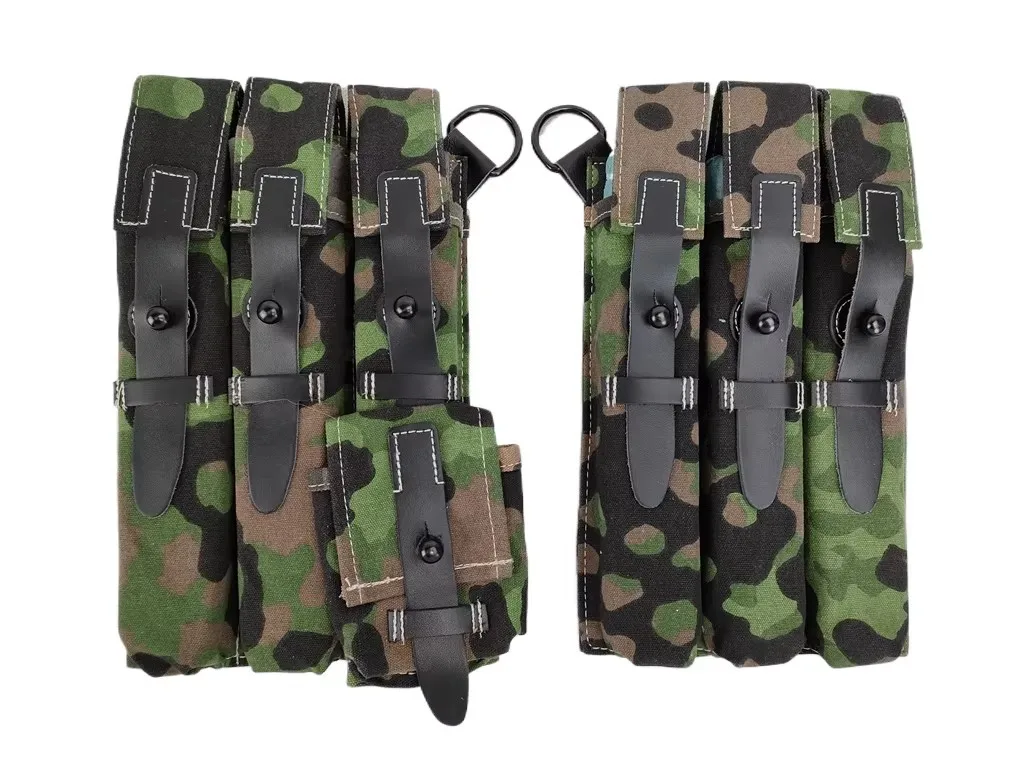 Камуфляжный набор из холста Plane Tree Camouflage Pea DOT44 в стиле Второй мировой войны, немецкий, универсальная сумка MP40, поясная сумка, ретро, портативный, для хранения, маленький чехол
Камуфляжный набор из холста Plane Tree Camouflage Pea DOT44 в стиле Второй мировой войны, немецкий, универсальная сумка MP40, поясная сумка, ретро, портативный, для хранения, маленький чехол