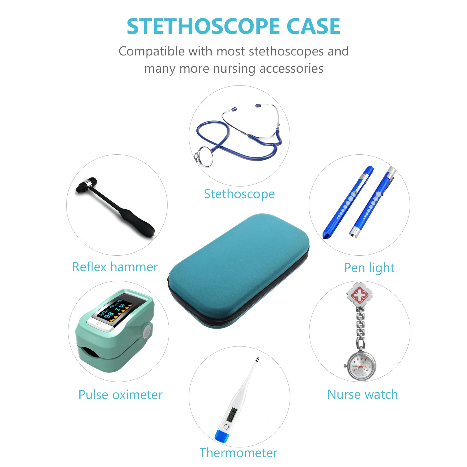 Stethoscope Case Organizer Nurse Accessories Pouch Bag Mesh Pocket Blue Travel Storage Cover
Stethoscope Case Organizer Nurse Accessories Pouch Bag Mesh Pocket Blue Travel Storage Cover