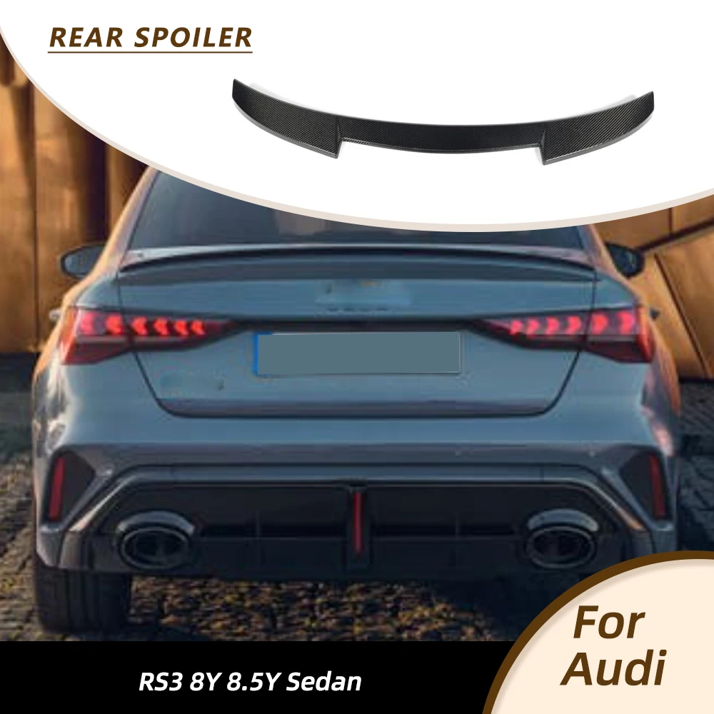 Car Rear Trunk Racing Spoiler For Audi RS3 8Y 8.5Y Sedan 2022-2026 Car Rear Spoiler Trunk Boot Wing Lip Body Kits Carbon Fiber
Car Rear Trunk Racing Spoiler For Audi RS3 8Y 8.5Y Sedan 2022-2026 Car Rear Spoiler Trunk Boot Wing Lip Body Kits Carbon Fiber