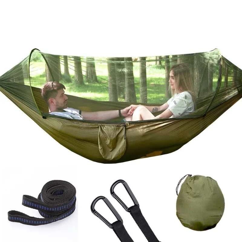 Anti-rollover automatic quick-open hammock, mosquito-proof for camping outdoor use
Anti-rollover automatic quick-open hammock, mosquito-proof for camping outdoor use