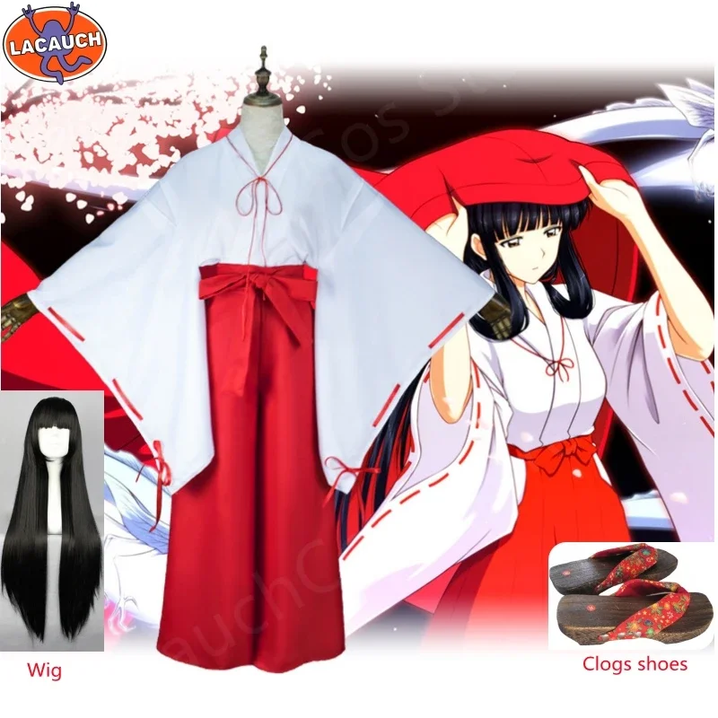 Lacauch Anime Inuyasha Kikyo Kimono Cosplay Uniform Dress Women Halloween Costumes Kikyo Sandals Wigs Costume Christmas Gift
Lacauch Anime Inuyasha Kikyo Kimono Cosplay Uniform Dress Women Halloween Costumes Kikyo Sandals Wigs Costume Christmas Gift