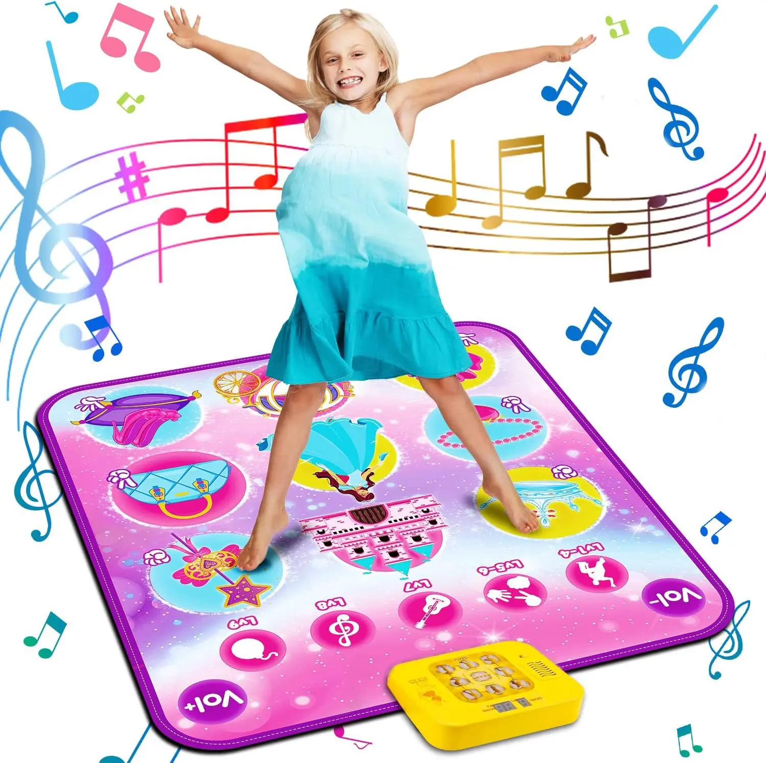 Music Dance Blanket Exercise Sense System Trainer Long Height Fitness Jump Game Blanket Children's Toys Birthday Present
Music Dance Blanket Exercise Sense System Trainer Long Height Fitness Jump Game Blanket Children's Toys Birthday Present