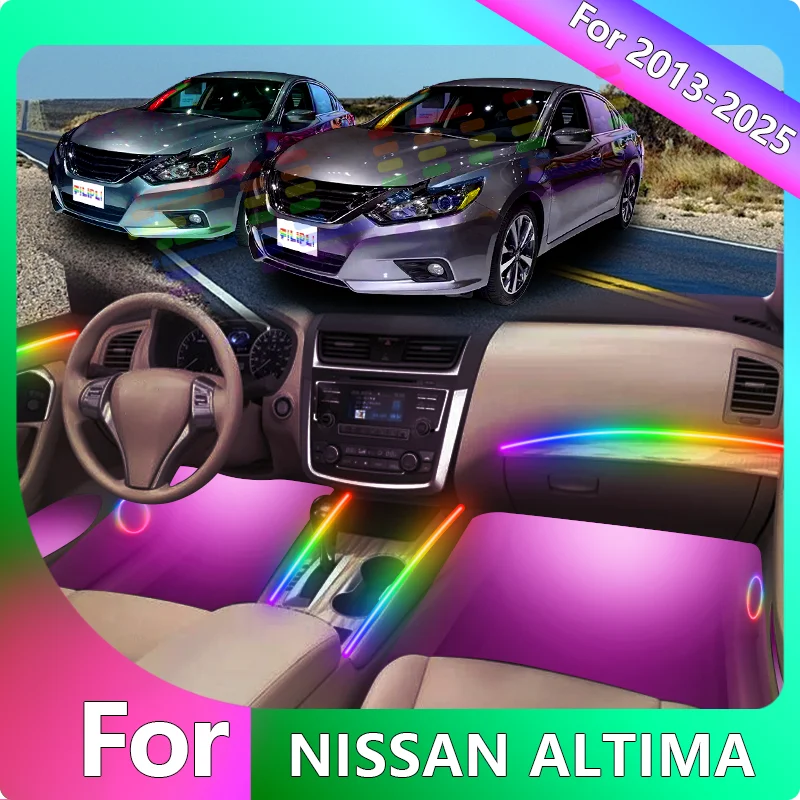 FILIPLI For NISSAN ALTIMA For 2013-2025 Car Interior Ambient Light With APP Control Cyberpunk Car Ambient Light Easy To Install
FILIPLI For NISSAN ALTIMA For 2013-2025 Car Interior Ambient Light With APP Control Cyberpunk Car Ambient Light Easy To Install