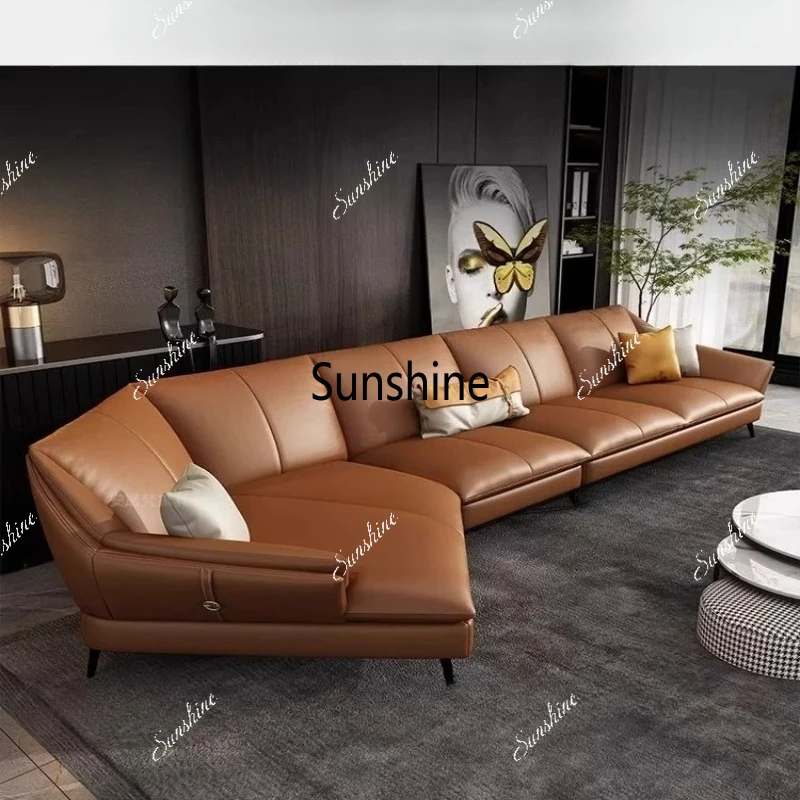 Italian minimalist light luxury simple living room size apartment concubine leather art sofa
Italian minimalist light luxury simple living room size apartment concubine leather art sofa