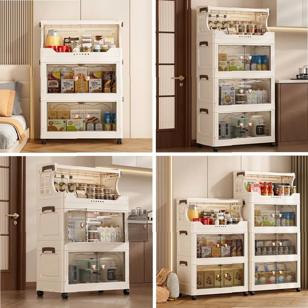 Large Floor Cart Storage Shelf for Living Room, Folding Toy Organizer Cabinet, Movable Household Snack Box
Large Floor Cart Storage Shelf for Living Room, Folding Toy Organizer Cabinet, Movable Household Snack Box