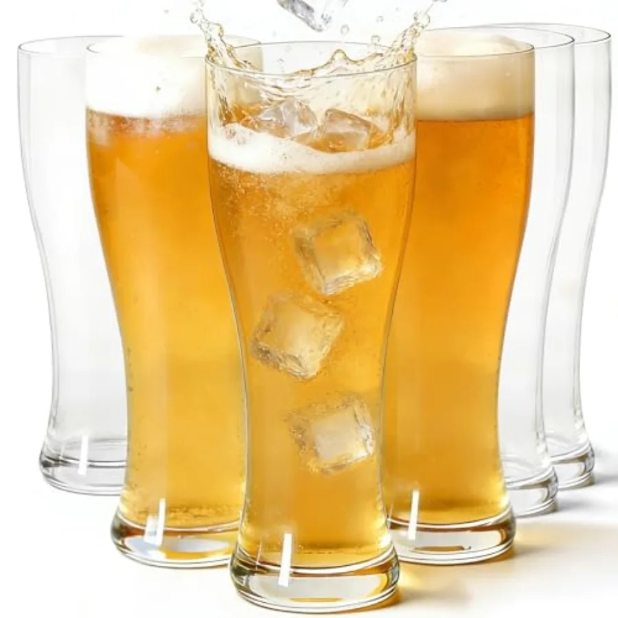 18 oz Pilsner Beer Glasses Set of 6 Beer pint glasses Large Capacity Beer Cup, highball Glasses Glasses Drinking Set Dishwasher
18 oz Pilsner Beer Glasses Set of 6 Beer pint glasses Large Capacity Beer Cup, highball Glasses Glasses Drinking Set Dishwasher