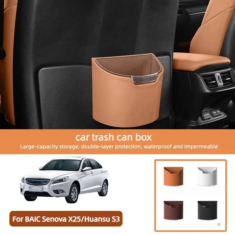 Car Trash Can Double Layer Seat Back Hanging Storage Box for BAIC Senova X25/Huansu S3 2024 2025 Vehicle Garbage Bin Accessories
Car Trash Can Double Layer Seat Back Hanging Storage Box for BAIC Senova X25/Huansu S3 2024 2025 Vehicle Garbage Bin Accessories