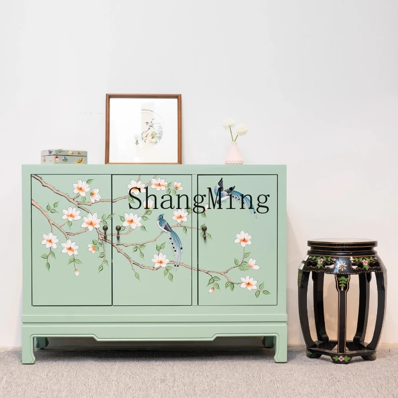 ZYY new Chinese hand-painted dining side cabinet, bedroom storage cabinet, living room entrance storage cabinet
ZYY new Chinese hand-painted dining side cabinet, bedroom storage cabinet, living room entrance storage cabinet