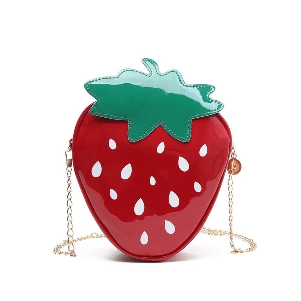 New Fashion Personality PU Strawberry Shoulder Bag Ladies Chain Messenger Bag Girls Cute Fruit Wallets and Handbags
New Fashion Personality PU Strawberry Shoulder Bag Ladies Chain Messenger Bag Girls Cute Fruit Wallets and Handbags