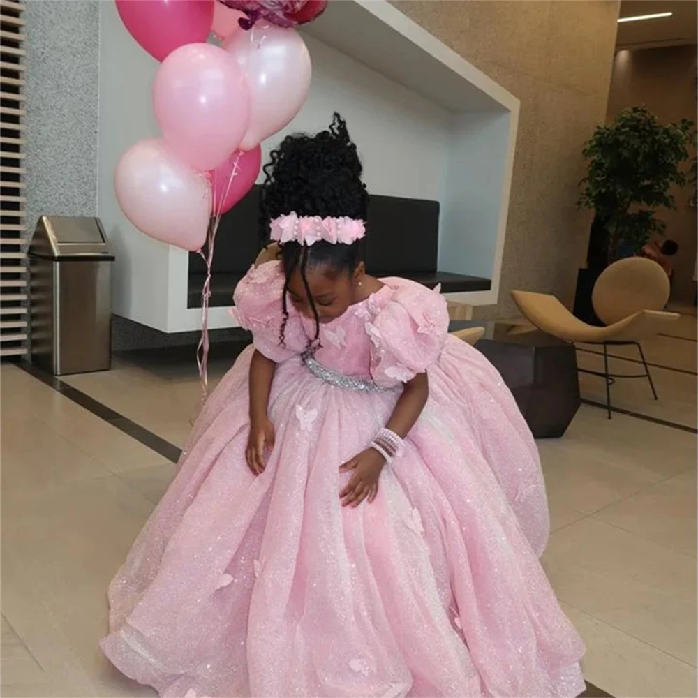 Customized Flower Girl Dress For Wedding Bow Appliques Short Sleeve High Waist Floor Length Kids Birthday First Communion Gown
Customized Flower Girl Dress For Wedding Bow Appliques Short Sleeve High Waist Floor Length Kids Birthday First Communion Gown