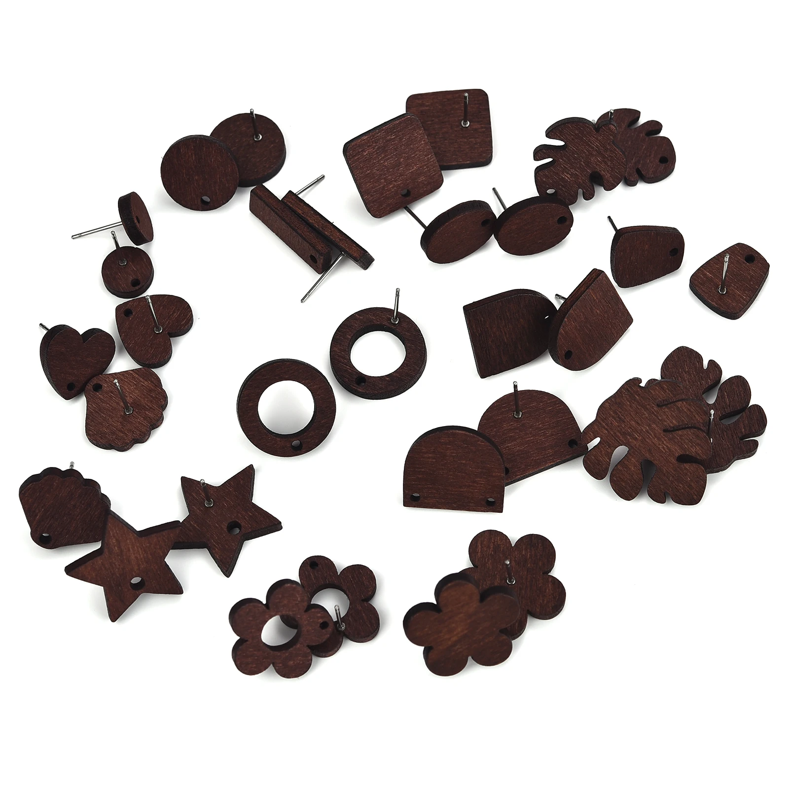 10pcs Wood Earring Connector Base Findings Geometric Square Oval Round Drop Earrings Make Accessories For DIY Wooden Earrings
10pcs Wood Earring Connector Base Findings Geometric Square Oval Round Drop Earrings Make Accessories For DIY Wooden Earrings