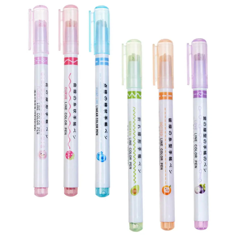 6Pcs Highlighter Marker Pen Set Bright Colors Fast Drying Smooth Glide School Office Supplies Bulk Linear Color Pens
6Pcs Highlighter Marker Pen Set Bright Colors Fast Drying Smooth Glide School Office Supplies Bulk Linear Color Pens