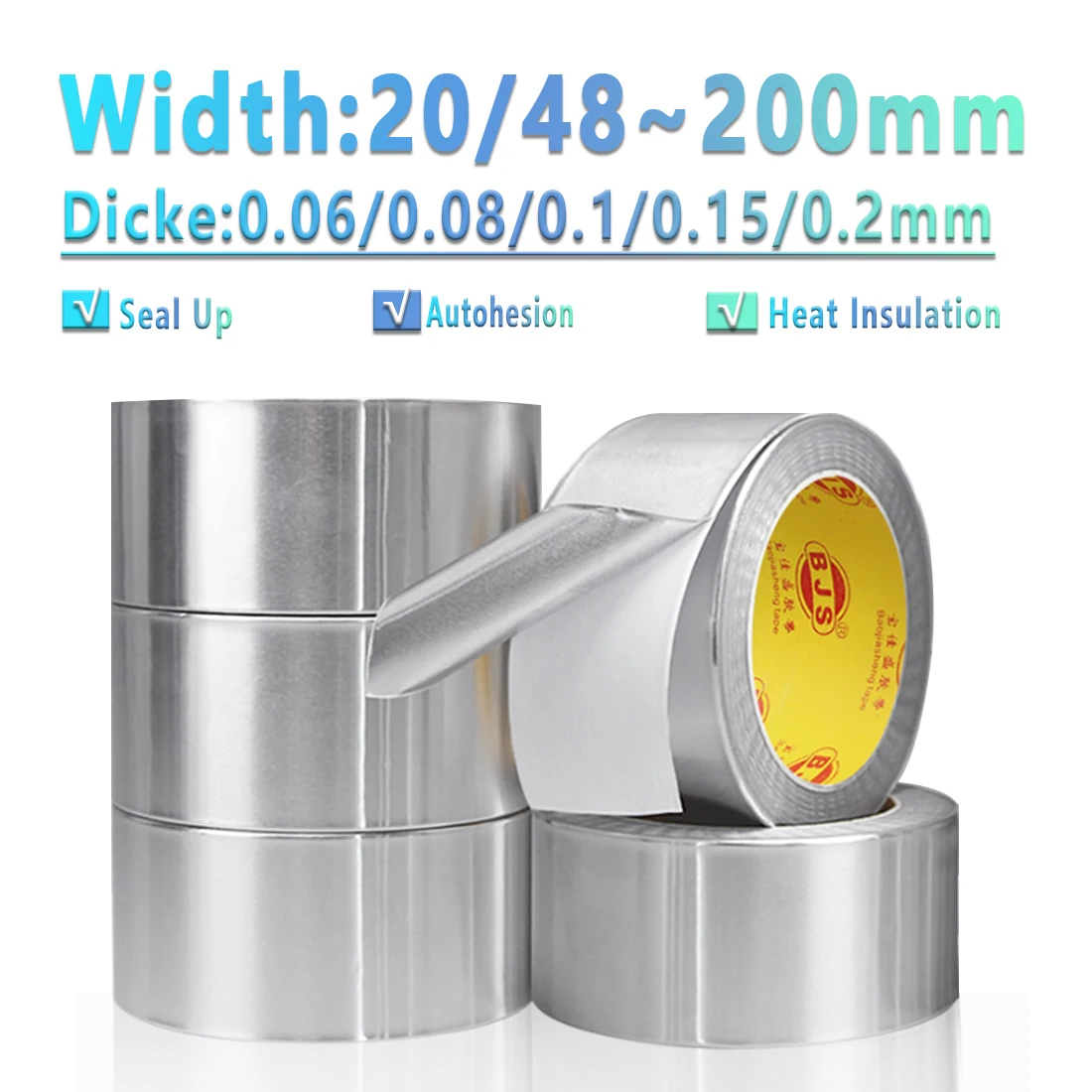 Aluminium Foil Tape Silver Heat Resistant Leakproof Adhesives Patching Repair Anti-Leakage Duct Tape Kitchen Waterproof Stickers
Aluminium Foil Tape Silver Heat Resistant Leakproof Adhesives Patching Repair Anti-Leakage Duct Tape Kitchen Waterproof Stickers