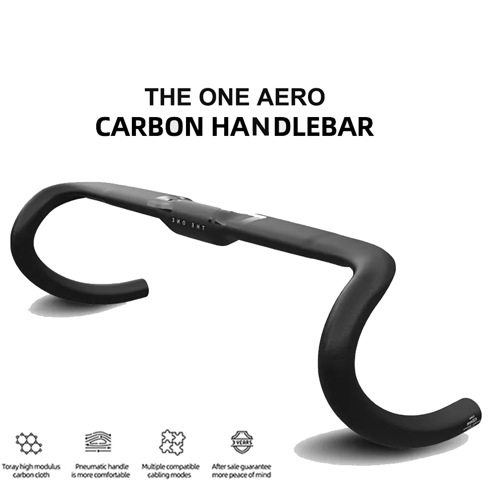 THE ONE AERO T1000 Road Handlebar 360mm/380mm/400mm/420mm Black Matt Fully Internal Routing Road Bicycle Gravel HandleBar
THE ONE AERO T1000 Road Handlebar 360mm/380mm/400mm/420mm Black Matt Fully Internal Routing Road Bicycle Gravel HandleBar