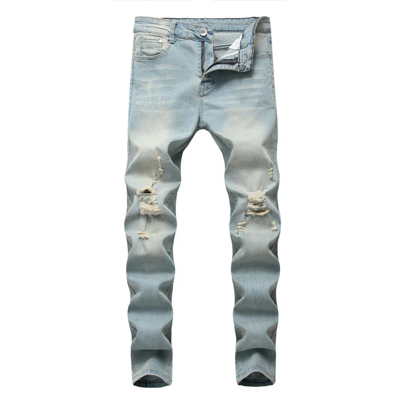 Men's Ripped Jeans C 88647 Denim Pants Casual Straight Leg Torn Design Comfortable Fit Spring Summer Fashion Neutral
Men's Ripped Jeans C 88647 Denim Pants Casual Straight Leg Torn Design Comfortable Fit Spring Summer Fashion Neutral