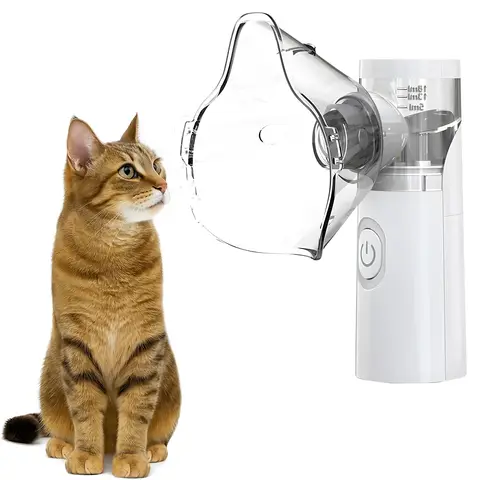 Nebulizador para animais de estimação para uso doméstico para gatos e cães - Nebulizador eletrônico para animais fácil de usar para alívio respiratório e saúde das animais de estimação