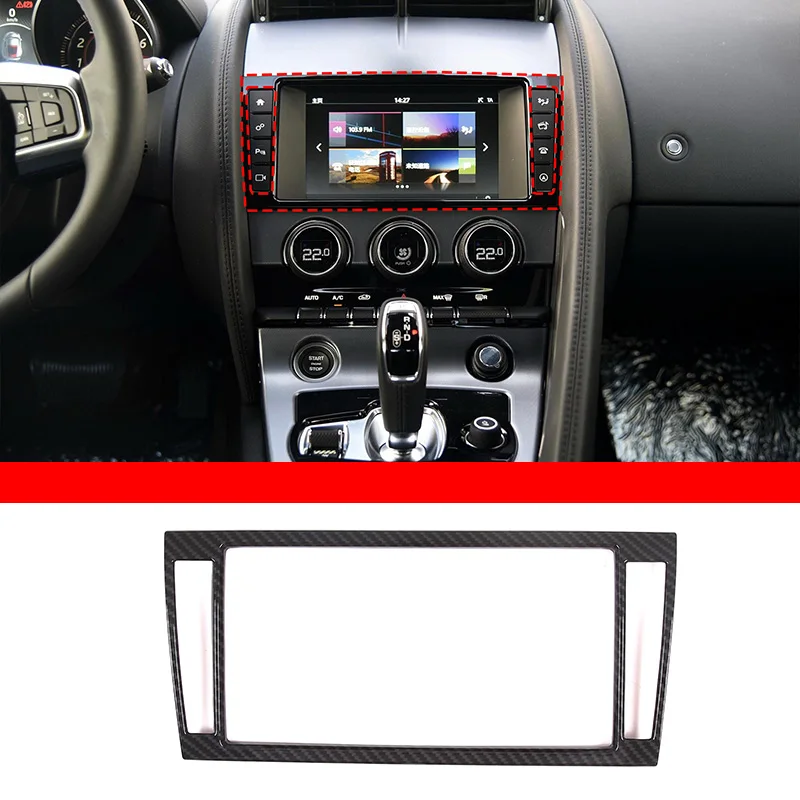 For Jaguar F-Type 2013-2018 ABS Carbon Fiber Style Center Control Navigation Screen Frame Decorative Sticker Car Accessories
For Jaguar F-Type 2013-2018 ABS Carbon Fiber Style Center Control Navigation Screen Frame Decorative Sticker Car Accessories