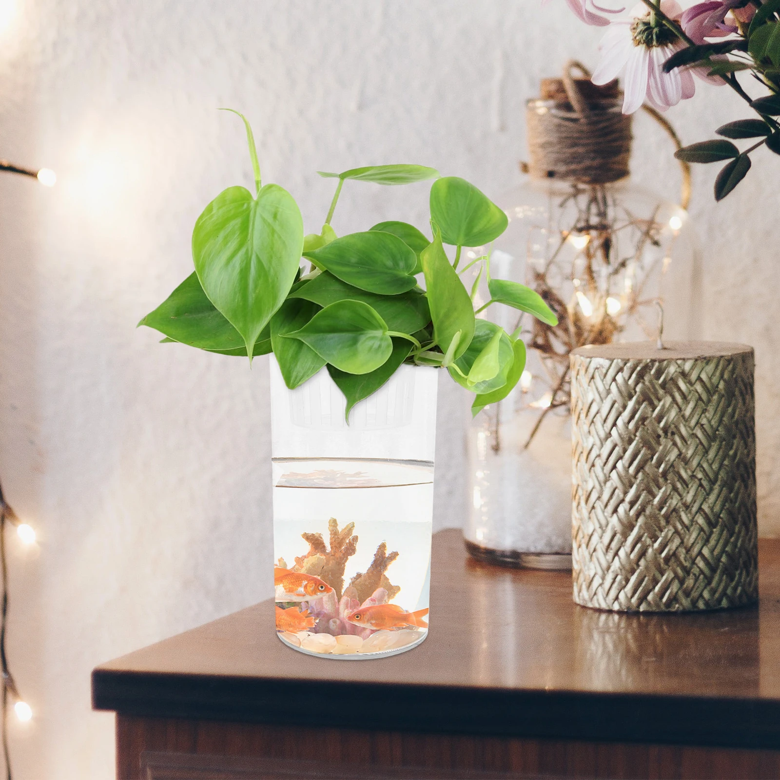 Micro L scape Fish Tank Clear Plastic Desktop Aquarium Office Decor Living Room Terrarium Shrimp Tank Accessories
Micro L scape Fish Tank Clear Plastic Desktop Aquarium Office Decor Living Room Terrarium Shrimp Tank Accessories