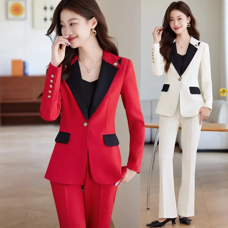 2025 Blazer Trousers Women's Suit Sets Long Sleeve Jacket Blazer Casual Office Ladies Pantsuit For Business
2025 Blazer Trousers Women's Suit Sets Long Sleeve Jacket Blazer Casual Office Ladies Pantsuit For Business