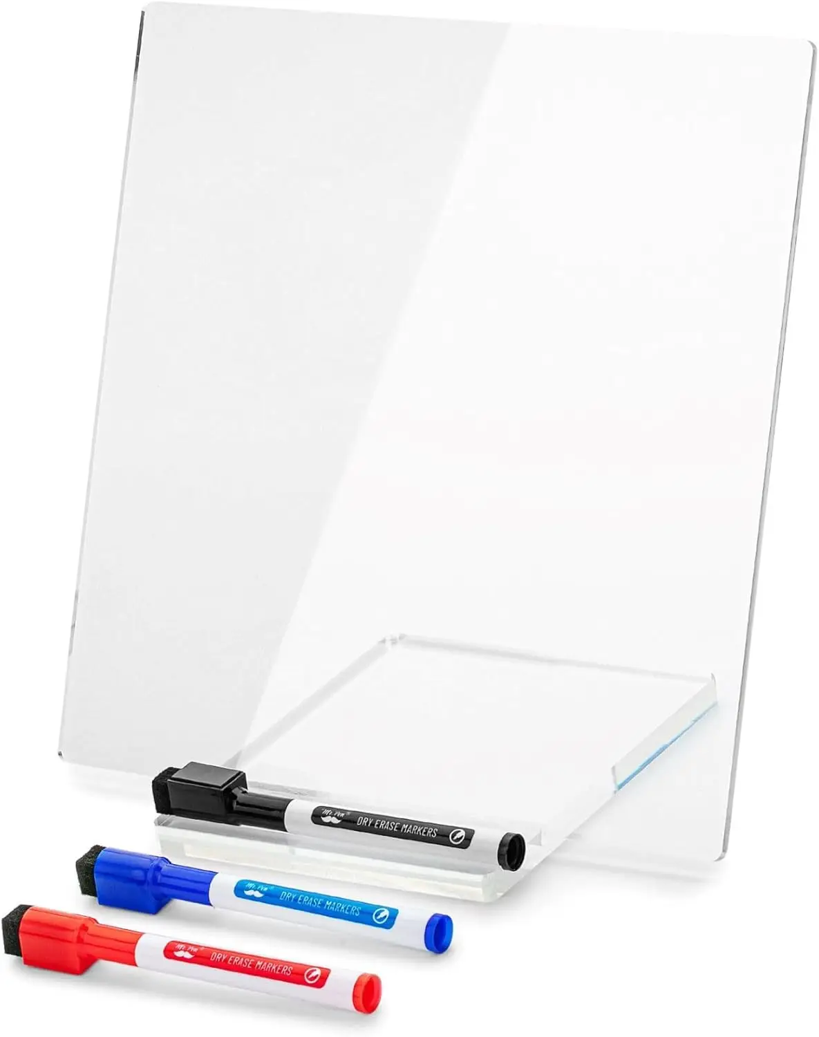 Clear Acrylic Dry Erase Board with Stand, 10x10 Inches, Reusable Desk Whiteboard with 3 Markers, Portable for Notes and Reminders, Office School Home
Clear Acrylic Dry Erase Board with Stand, 10x10 Inches, Reusable Desk Whiteboard with 3 Markers, Portable for Notes and Reminders, Office School Home