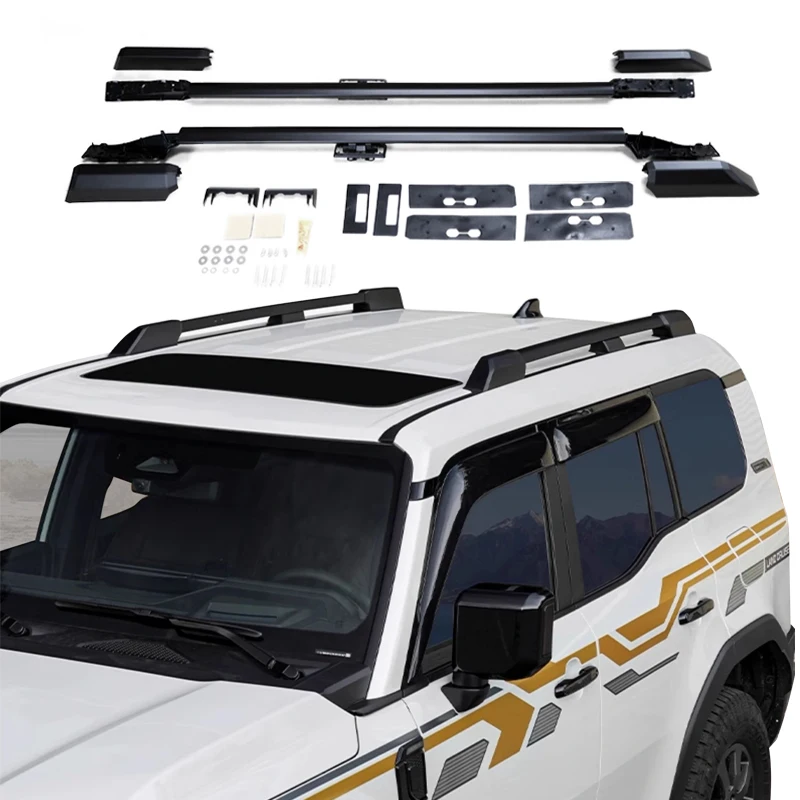 No Noise High Quality Aluminum Universal Luggage bar Car Roof Rack for Toyota LC250 Prado 2024
No Noise High Quality Aluminum Universal Luggage bar Car Roof Rack for Toyota LC250 Prado 2024