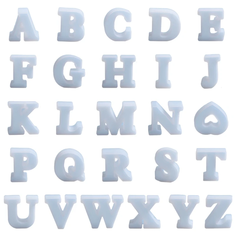 A-Z EnglishAlphabet Ornaments Epoxy Resin Mold Handmade Tabletop Decoration Mold
A-Z EnglishAlphabet Ornaments Epoxy Resin Mold Handmade Tabletop Decoration Mold