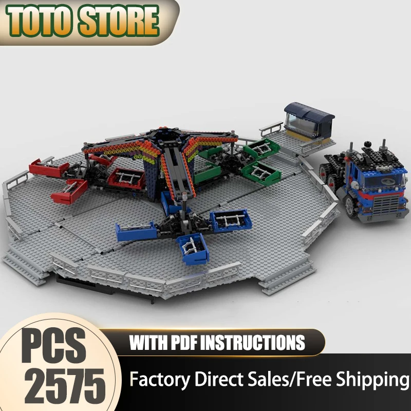 Moc Building Bricks Fairground Twist Ride Model Technology City Street View Block Toy DIY Assembly Christmas Holiday Gifts
Moc Building Bricks Fairground Twist Ride Model Technology City Street View Block Toy DIY Assembly Christmas Holiday Gifts