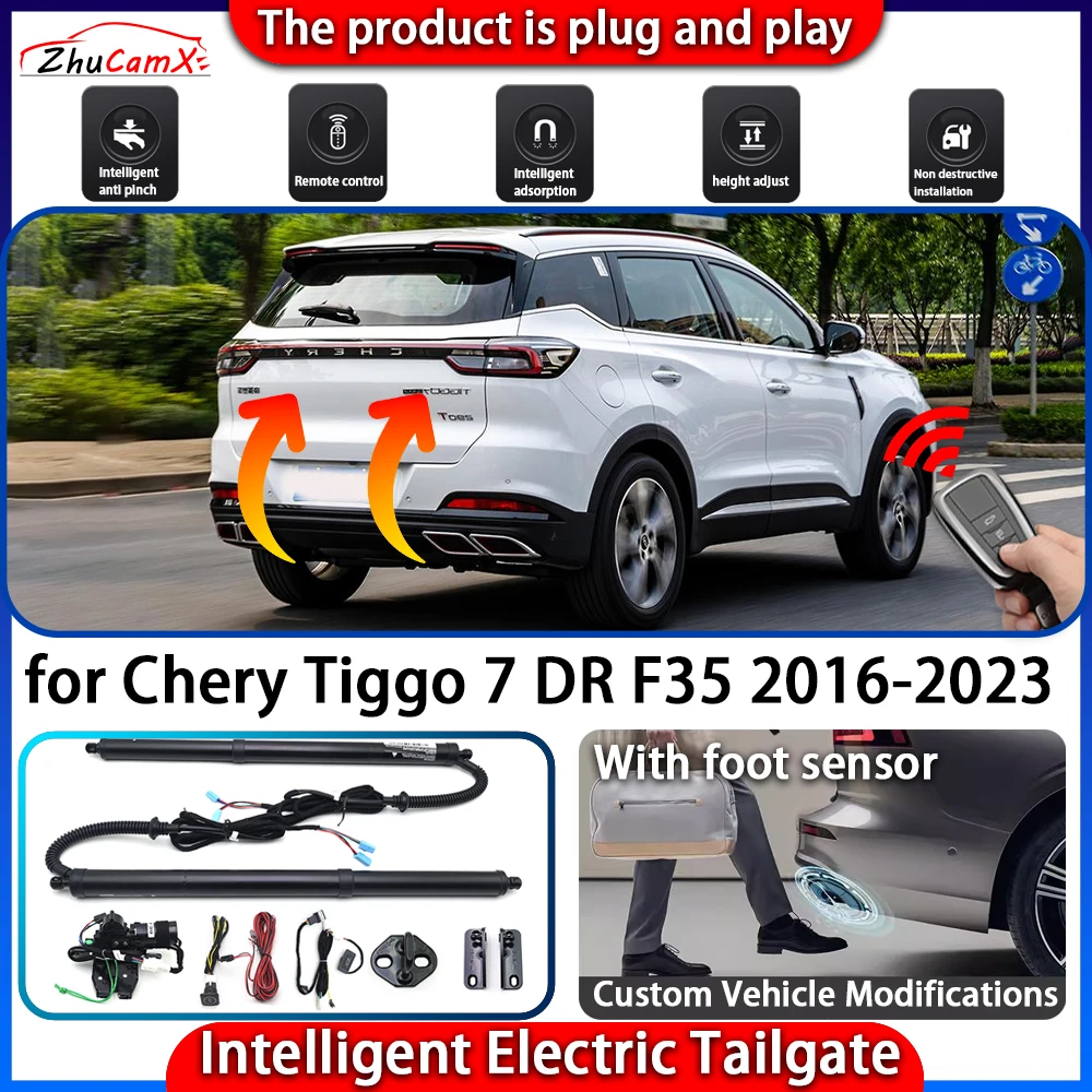 ZhuCamX Smart Powered Tailgate System for Chery Tiggo 7 DR F35 2016-2023 Automatic Intelligent Electric Trunk Lift Control Kit
ZhuCamX Smart Powered Tailgate System for Chery Tiggo 7 DR F35 2016-2023 Automatic Intelligent Electric Trunk Lift Control Kit