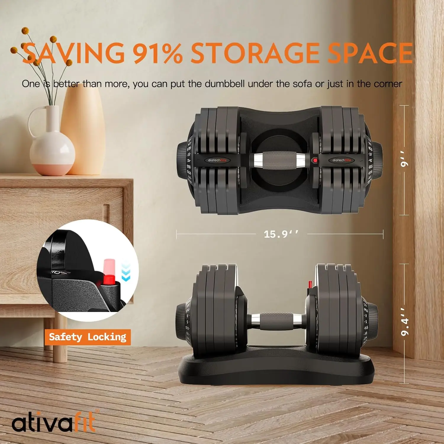 27.5 LBS/66LBS/88LBS Adjustable Dumbbell Set with Anti-slip Handle 12 In 1 Quick Dial Adjustment Weights
27.5 LBS/66LBS/88LBS Adjustable Dumbbell Set with Anti-slip Handle 12 In 1 Quick Dial Adjustment Weights