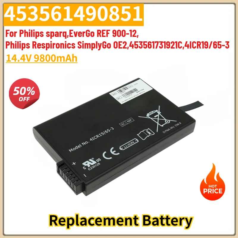 High Quality 9800mAh 453561490851,OE2,453561731921C Battey for Philips Sparq,EverGo REF 900-12,SimplyGo Replacement Battery
High Quality 9800mAh 453561490851,OE2,453561731921C Battey for Philips Sparq,EverGo REF 900-12,SimplyGo Replacement Battery