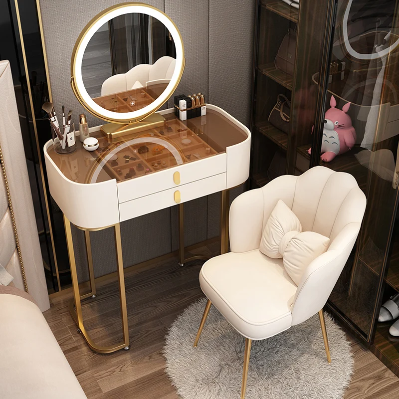 Woman Luxury Modern Vanity Table Storage Organizer Girls Nordic Small Vanity Desk Makeup Drawers Penteadeira Furniture Home
Woman Luxury Modern Vanity Table Storage Organizer Girls Nordic Small Vanity Desk Makeup Drawers Penteadeira Furniture Home