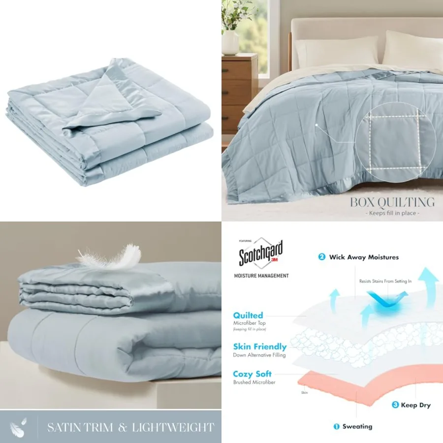 Windom Down Alternative Blanket, Premium 3M Scotchgard Moisture Wic Treatment, Lightweight and Soft Bed Cover For All Season, S
Windom Down Alternative Blanket, Premium 3M Scotchgard Moisture Wic Treatment, Lightweight and Soft Bed Cover For All Season, S