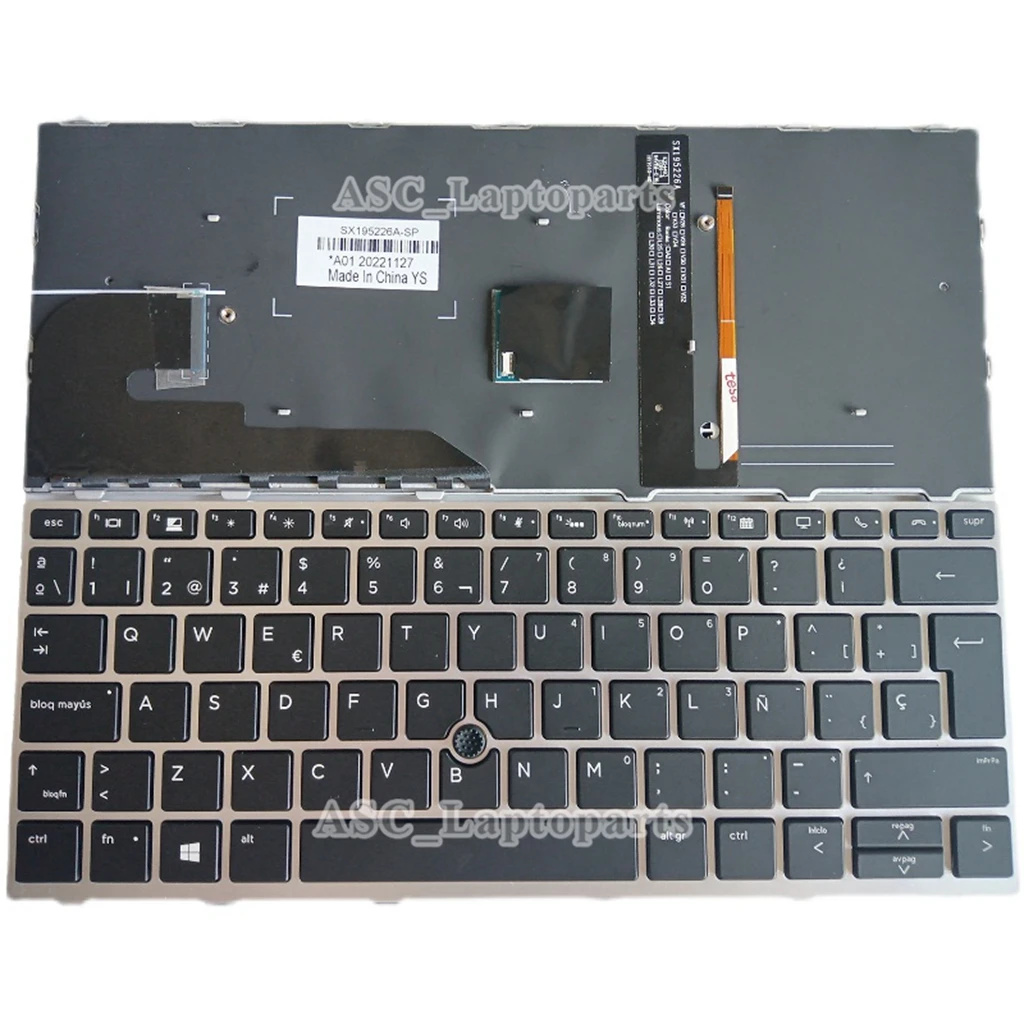 Новая клавиатура с испанской раскладкой Teclado для HP EliteBook 730 G5 735 G5 735 G6 830 G5 830 G6 836 G5, черная Серебристая Рамка с подсветкой
Новая клавиатура с испанской раскладкой Teclado для HP EliteBook 730 G5 735 G5 735 G6 830 G5 830 G6 836 G5, черная Серебристая Рамка с подсветкой