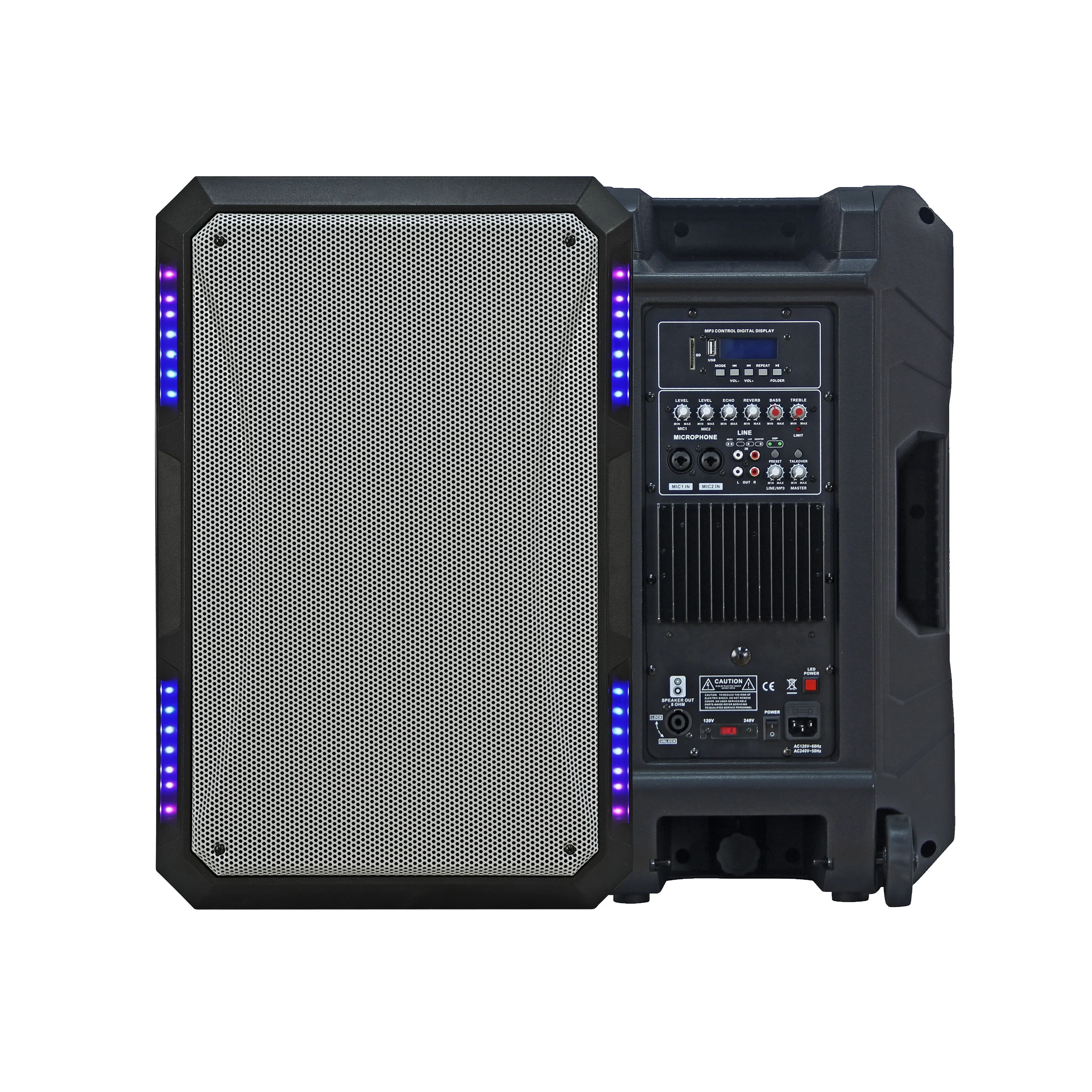 New 15 Inch 2000W Stable Built-in Class AB Power Amplifier With 4 Preset Types Portable Speaker PA Speaker System Bosina Palrant
New 15 Inch 2000W Stable Built-in Class AB Power Amplifier With 4 Preset Types Portable Speaker PA Speaker System Bosina Palrant