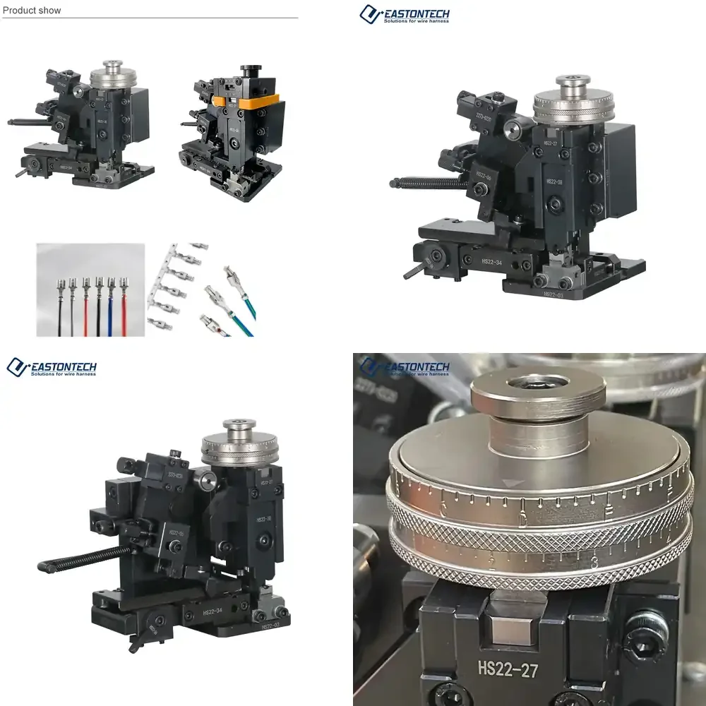 Euro Terminal Crimping Applicator Special Cable Manufacturing Equipment for Crimping Machines
Euro Terminal Crimping Applicator Special Cable Manufacturing Equipment for Crimping Machines