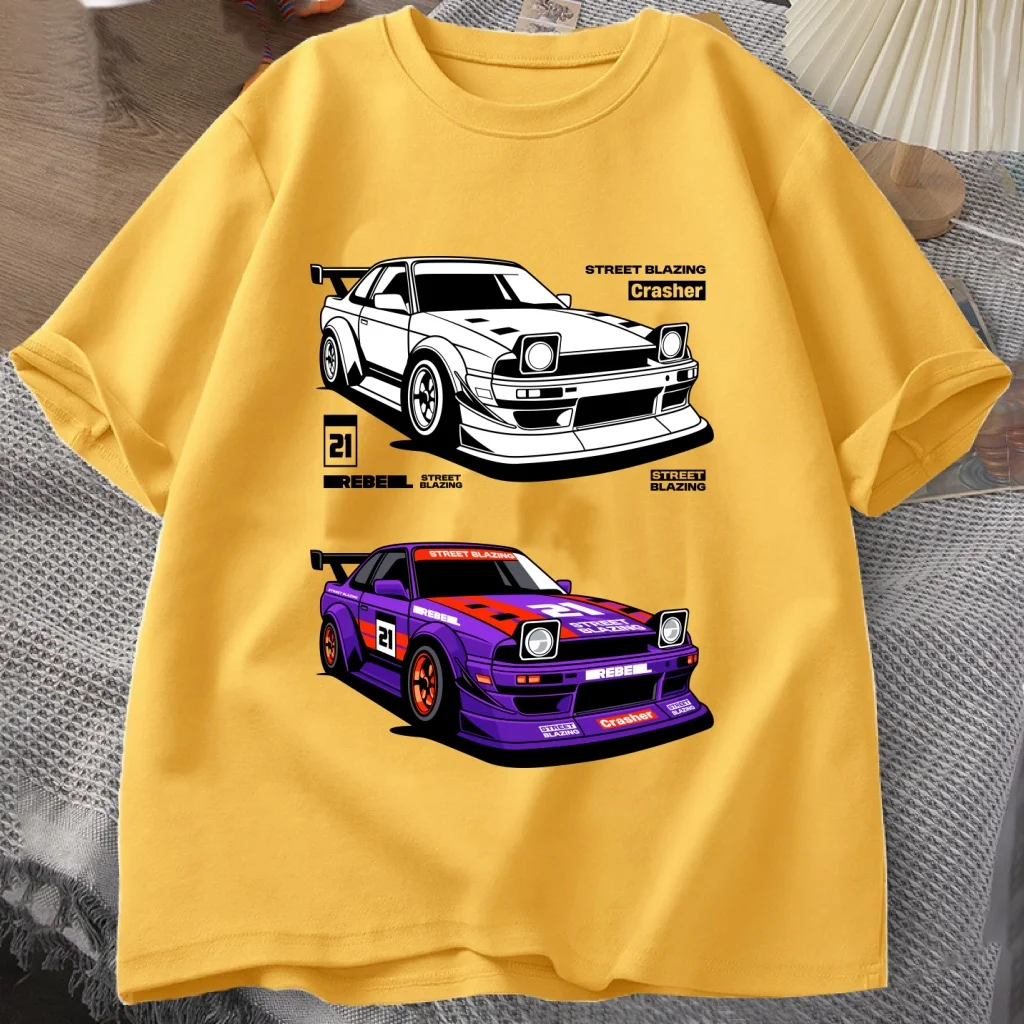 2026 New Men Casual Street Blazing Crasher Crew Neck T-Shirt Soft Cotton Retro Print Everyday Wear Comfort Daily Top
2026 New Men Casual Street Blazing Crasher Crew Neck T-Shirt Soft Cotton Retro Print Everyday Wear Comfort Daily Top