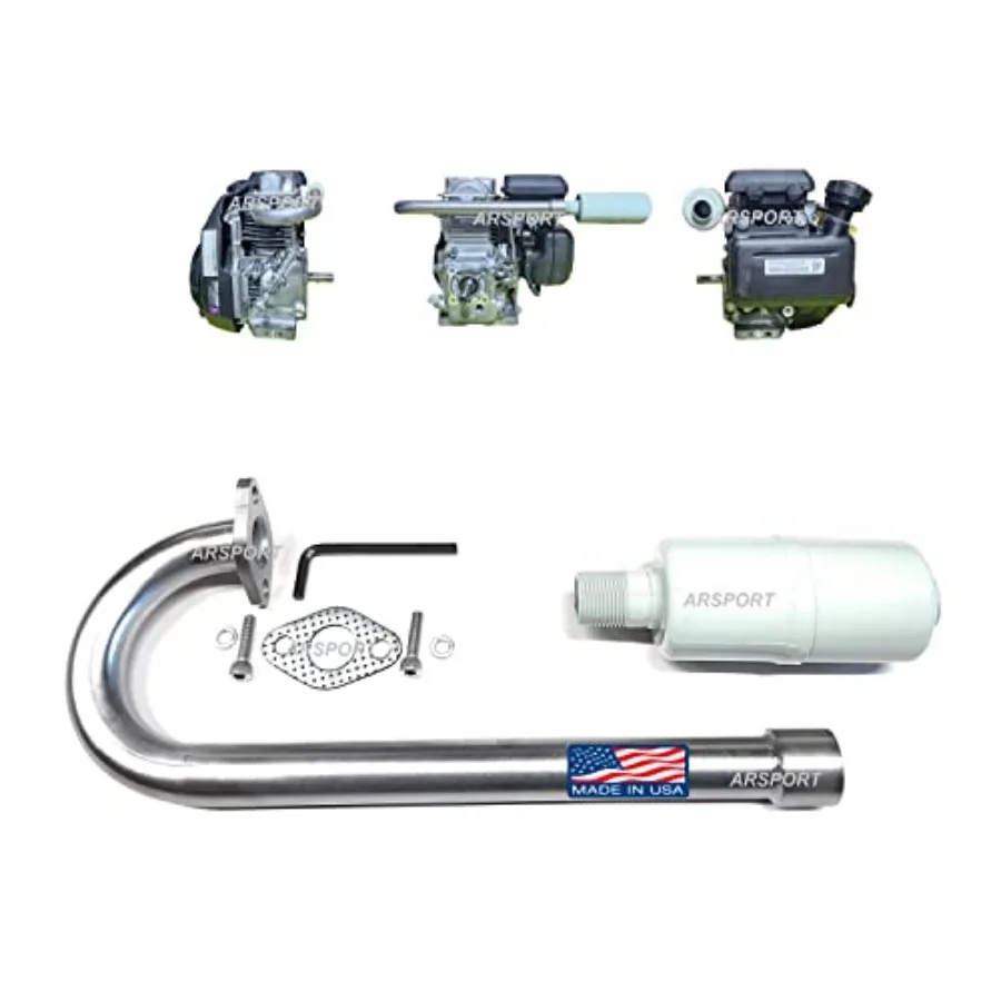 Exhaust Muffler pointing back 19" total length Compatible with Hond GX100, GC160, GC190 Motorized bicycles or mini bikes!
Exhaust Muffler pointing back 19" total length Compatible with Hond GX100, GC160, GC190 Motorized bicycles or mini bikes!