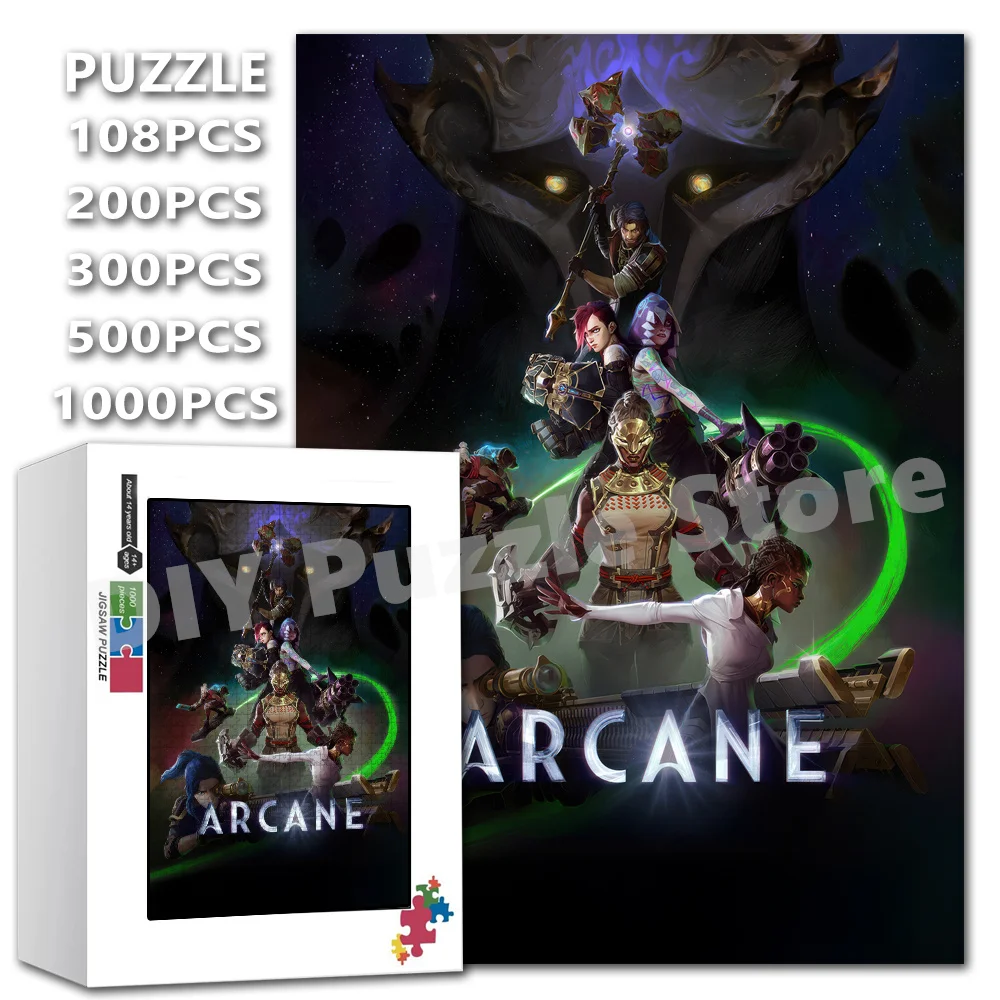 Game Video Print Puzzle 108/200/300/500/1000/1500 Pieces League of Legends Arcane Diy Intelligence Jigsaw Puzzles Toys Gifts
Game Video Print Puzzle 108/200/300/500/1000/1500 Pieces League of Legends Arcane Diy Intelligence Jigsaw Puzzles Toys Gifts